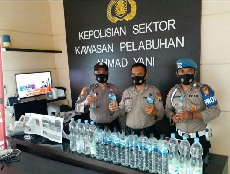 Polsek Pelabuhan Ahmad Yani Kembali Amankan 19 Botol Miras