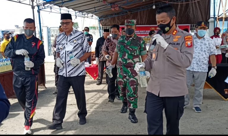 Sambut Bulan Suci Ramadhan, Polres Kepsul Bersama Unsur Muspida Musnahkan Miras