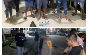 Polres Ternate Amankan Puluhan Kantong dan 13 Peminum Miras 