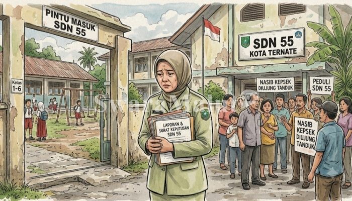 Usai Dilaporkan Orang Tua Murid, Nasib Kepsek SDN 55 Kota Ternate Diunjung Tanduk
