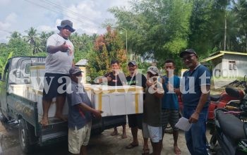 Presiden Direktur PT NHM Bantu Pembudidaya Ikan di Kao Barat      