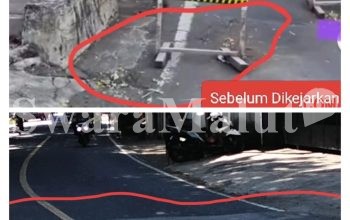 Pekerja Perbaikan  Deker di Kayu Merah Diduga Asal Jadi 