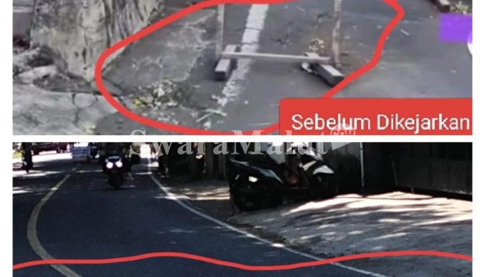 Pekerja Perbaikan  Deker di Kayu Merah Diduga Asal Jadi 