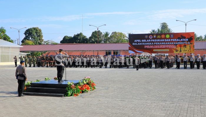 Kapolda Malut Pimpin Apel Kesiapan Karhutla 