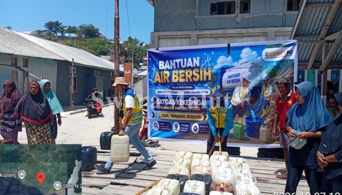 Satgas Kekeringan BWS Malut Gerak Cepat Atasi Krisis Air Bersih di Dowora