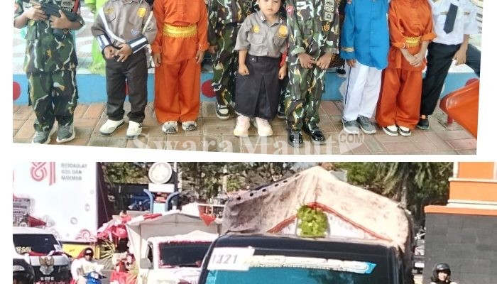 PAUD Atlas Kelapa Dua RUA Meriahkan Karnaval HUT RI ke-81 di Kota Ternate