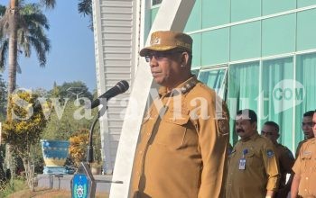 Apel Pagi Pemda Halut, Wakil Bupati Ingatkan Kinerja ASN dan Kebersihan Daerah
