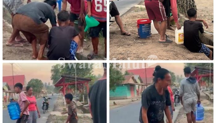 Krisis Air Bersih Akibat Kemarau, Kades Remer Hein Bangun Sumur Bor di Desa Soahukum