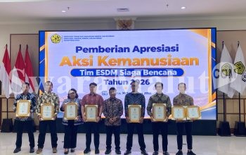 NHM Terima Penghargaan Aksi Kemanusiaan Tim ESDM Siaga Bencana 2026