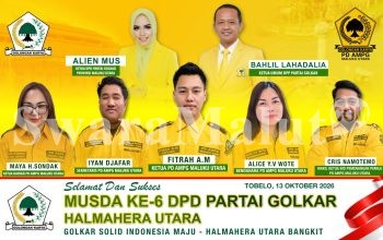 Cris Namotemo Resmi Jadi Wakil Ketua Bidang Pemenangan Pemilu Angkatan Muda Partai Golkar Maluku Utara