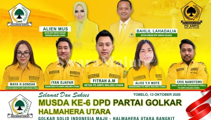 Cris Namotemo Resmi Jadi Wakil Ketua Bidang Pemenangan Pemilu Angkatan Muda Partai Golkar Maluku Utara