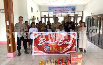 Peringati HUT Humas Polri ke-75, Humas Polres Halut Salurkan Bantuan Sosial