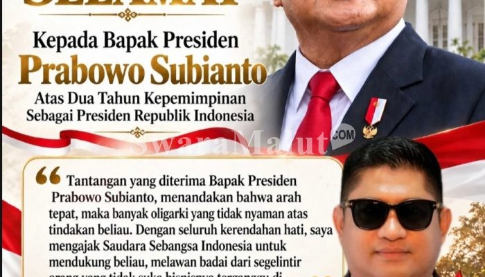 Dua Tahun Memimpin, Kapita Kahagila Kesultanan Ternate Nilai Indonesia di Tangan Prabowo Semakin Baik dan Maju