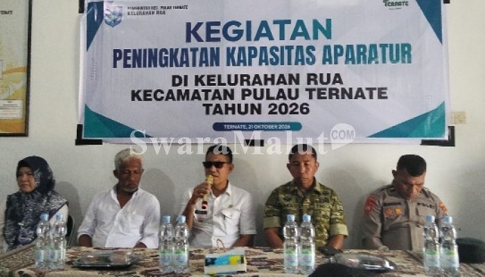 Tingkatkan Pelayanan Publik, Kelurahan Rua Gelar Sosialisasi Peningkatan Kapasitas Aparatur